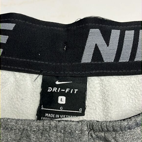 Nike Men’s Heather Gray Elastic Band w/ Drawstring & Pockets Sweatpants- Large - Picture 13 of 15